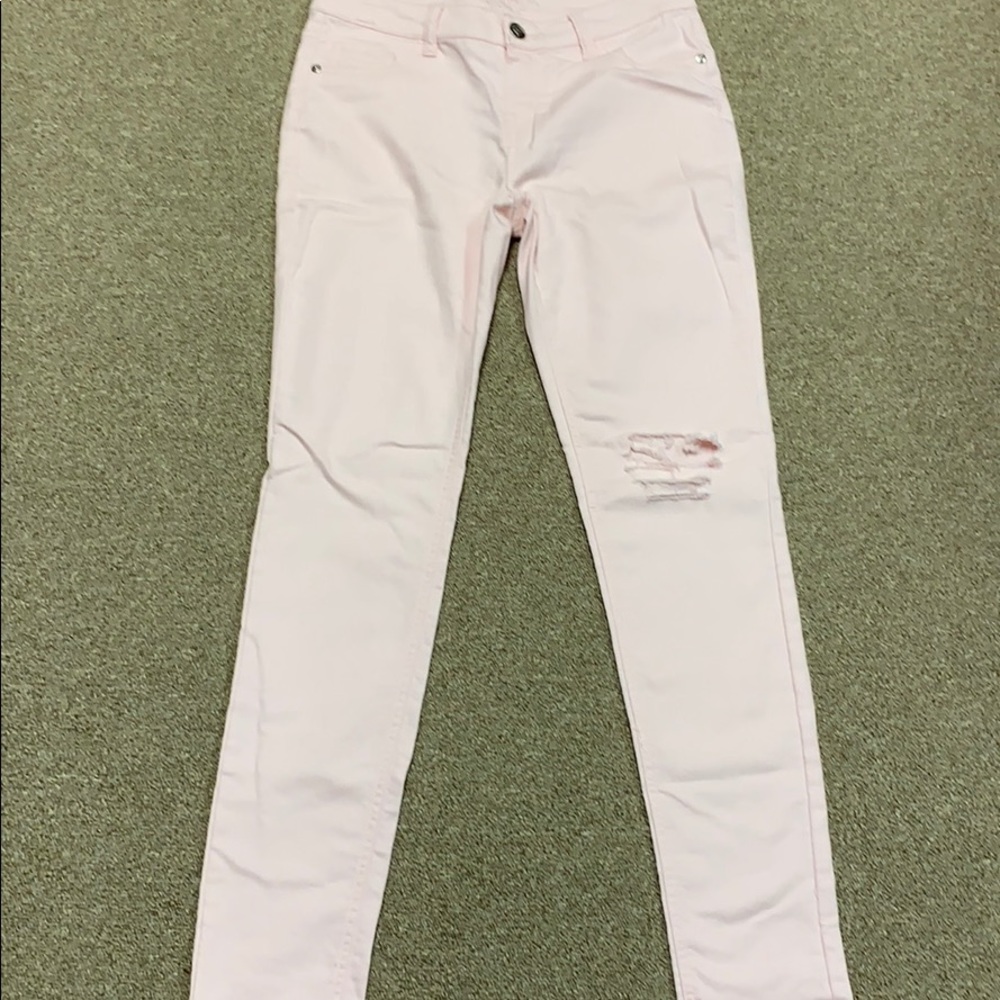 Pink jeans